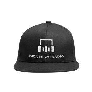 Flat Wing Cap - Snap Back Hat for Men/Women - Baseball Flat Top Cap - Black