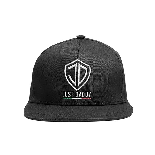 Flat Wing Cap - Snap Back Hat for Men/Women - Baseball Flat Top Cap - Black