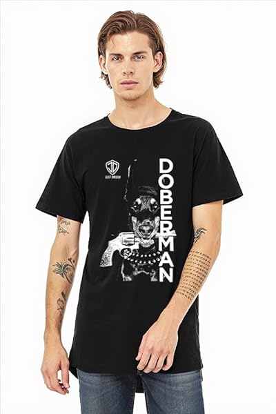 Just Daddy Doberman T Shirt Black