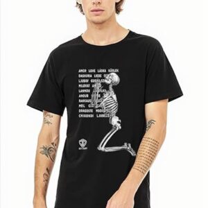 Just Daddy Prayer Skeleton T Shirt Black