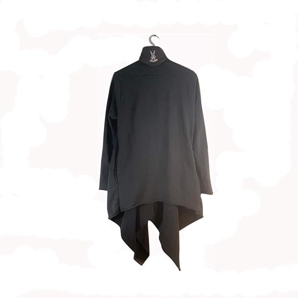 Just Daddy Roma Jacket - One Size Blazer - Cotton - Asymmetric Coat For Women/Men - Black - Image 3