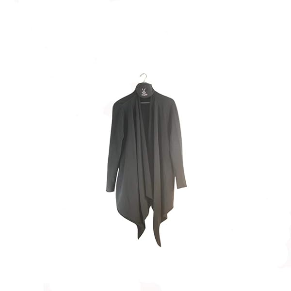 Just Daddy Roma Jacket - One Size Blazer - Cotton - Asymmetric Coat For Women/Men - Black