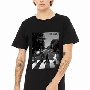 Just Daddy T-Shirt - Original Italian Designed - Mens in The Street - Black - 100% Cotton